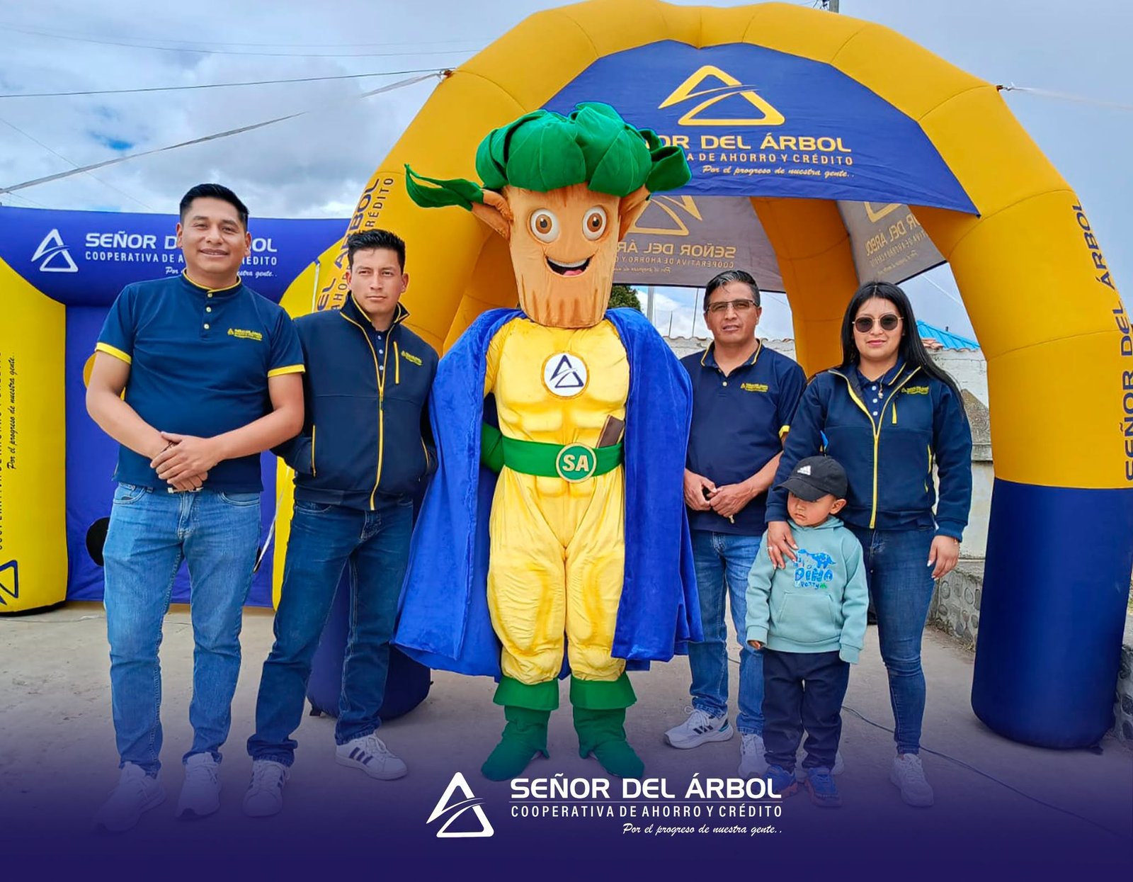 COAC Señor del Árbol presente en la bendición de la cúpula de Isinche de Infantes